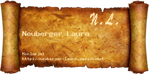 Neuberger Laura névjegykártya